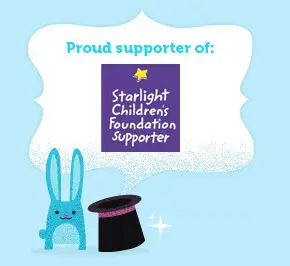 Proud supporter of Starlight Children's Foundation Supporter