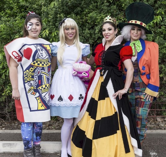 alice in wonderland theme party dress Custom Gown "Alice in Wonderland"